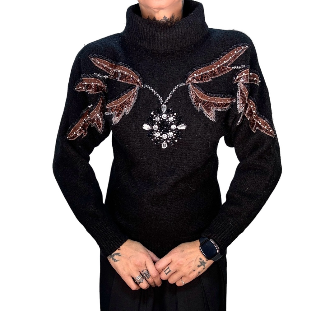 Vintage beaded sweater - Picture 4 of 9